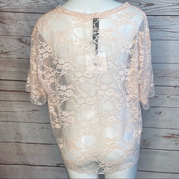 Agnes & Dora NWT Rosey Light Lace Mesh Sheer 12/14 - Picture 4 of 7
